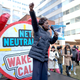FCC Commissioner Mignon Clyburn addresses protesters outside the Federal Communications Commission building to rally against the end of net neutrality rules Dec. 14, 2017, in Washington, D.C. (Chip Somodevilla/Getty Images)